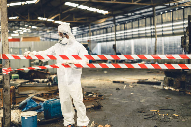 Professional Biohazard technician working in Maysville, AR